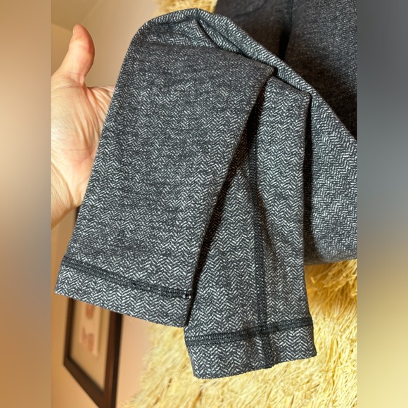 Lululemon•Wunder Under Pant•Herringbone Black / Rose Long 30” Mid Rise•EUC• Sz 4 - Picture 11 of 16